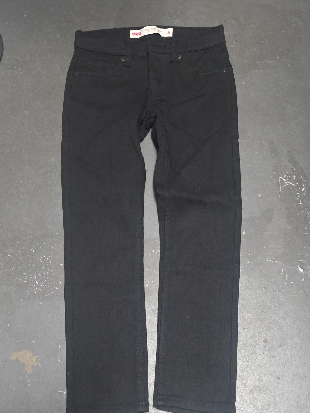 Levi's Kids Black Straight Jeans